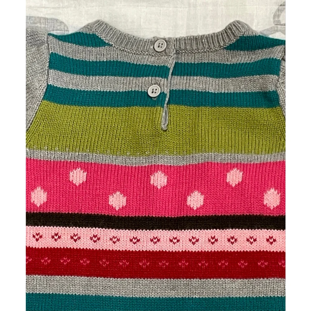 Girls Crazy 8 striped 24 months sweater dress